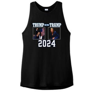 Trump Or The Tramp 2024 Vote For Trump Trump Vance 2024 Ladies PosiCharge Tri-Blend Wicking Tank