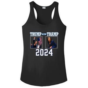 Trump Or The Tramp 2024 Vote For Trump Trump Vance 2024 Ladies PosiCharge Competitor Racerback Tank