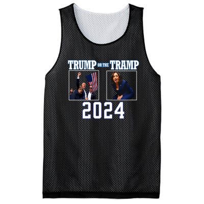 Trump Or The Tramp 2024 Vote For Trump Trump Vance 2024 Mesh Reversible Basketball Jersey Tank