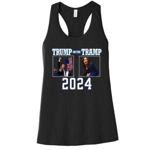 Trump Or The Tramp 2024 Vote For Trump Trump Vance 2024 Women's Racerback Tank