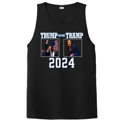 Trump Or The Tramp 2024 Vote For Trump Trump Vance 2024 PosiCharge Competitor Tank