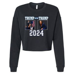 Trump Or The Tramp 2024 Vote For Trump Trump Vance 2024 Cropped Pullover Crew