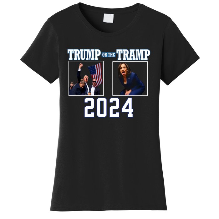 Trump Or The Tramp 2024 Vote For Trump Trump Vance 2024 Women's T-Shirt