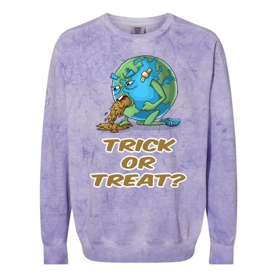 Trick Or Treat? Meaningful Gift Colorblast Crewneck Sweatshirt