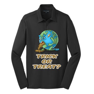 Trick Or Treat? Meaningful Gift Silk Touch Performance Long Sleeve Polo