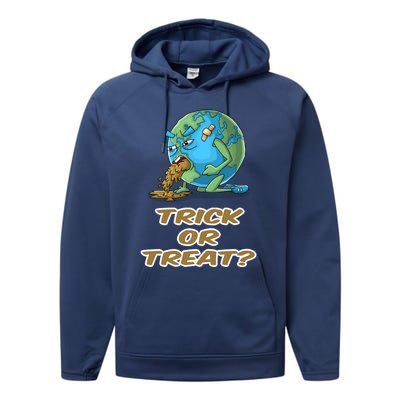 Trick Or Treat? Meaningful Gift Performance Fleece Hoodie