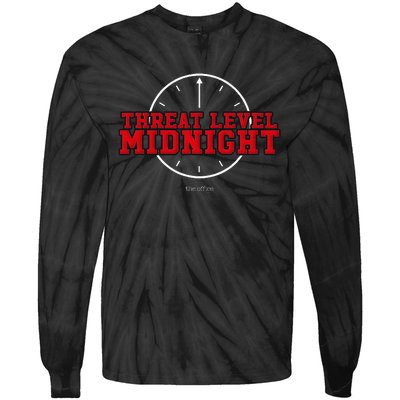 The Office Threat Level Midnight Michael Scott Tie-Dye Long Sleeve Shirt