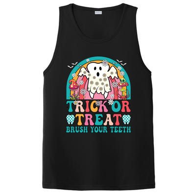 Trick Or Treat Brush Your Teeth Boo Ghost Halloween Dentist Gift PosiCharge Competitor Tank