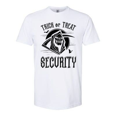 Trick Or Treat Security Funny Halloween Dad Father Saying Meaningful Gift Softstyle® CVC T-Shirt