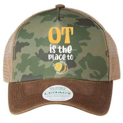 Therapist Occupational Therapy Ot Is The Pleace To Bee Legacy Tie Dye Trucker Hat