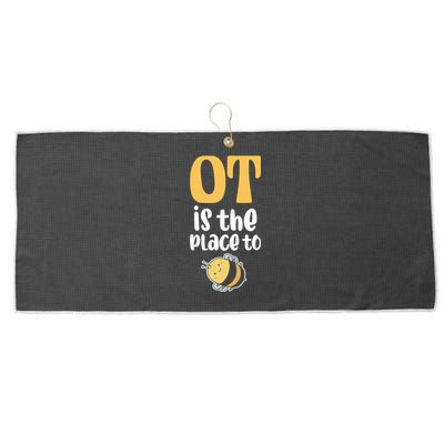 Therapist Occupational Therapy Ot Is The Pleace To Bee Large Microfiber Waffle Golf Towel