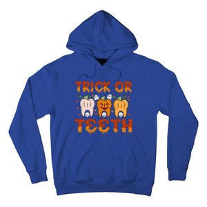 Trick Or Teeth Funny Dentist Halloween Dental Squad Cute Gift Hoodie