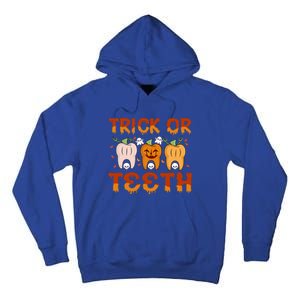 Trick Or Teeth Funny Dentist Halloween Dental Squad Cute Gift Tall Hoodie