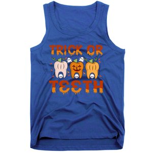 Trick Or Teeth Funny Dentist Halloween Dental Squad Cute Gift Tank Top