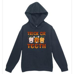 Trick Or Teeth Funny Dentist Halloween Dental Squad Cute Gift Urban Pullover Hoodie