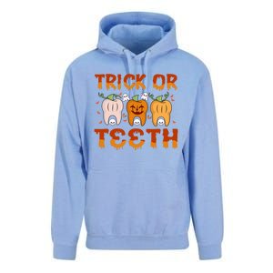 Trick Or Teeth Funny Dentist Halloween Dental Squad Cute Gift Unisex Surf Hoodie