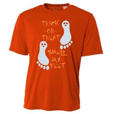 Trick Or Treat Smell My Feet Funny Halloween Cooling Performance Crew T-Shirt