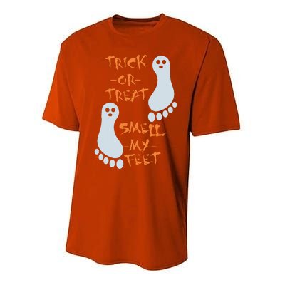 Trick Or Treat Smell My Feet Funny Halloween Performance Sprint T-Shirt