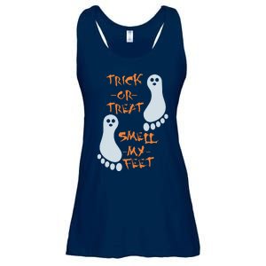 Trick Or Treat Smell My Feet Funny Halloween Ladies Essential Flowy Tank