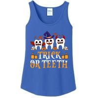 Trick Or Teeth Funny Dentist Halloween Dental Squad Funny Gift Ladies Essential Tank