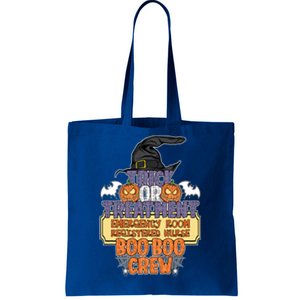 Trick Or Treatt Emergency Room Boo Boo Crew Halloween Gift Tote Bag