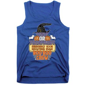 Trick Or Treatt Emergency Room Boo Boo Crew Halloween Gift Tank Top