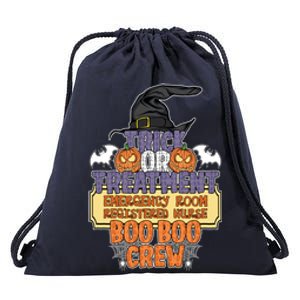 Trick Or Treatt Emergency Room Boo Boo Crew Halloween Gift Drawstring Bag