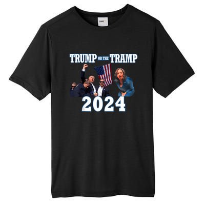 Trump Or The Tramp 2024 Vote For Trump Trump Vance 2024 Tall Fusion ChromaSoft Performance T-Shirt