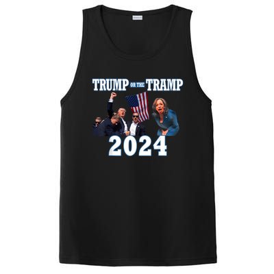 Trump Or The Tramp 2024 Vote For Trump Trump Vance 2024 PosiCharge Competitor Tank