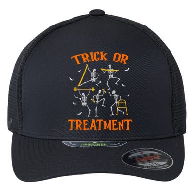 Trick Or Treatment Pt Physical Therapy Therapist Halloween Flexfit Unipanel Trucker Cap