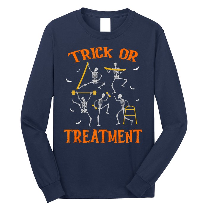 Trick Or Treatment Pt Physical Therapy Therapist Halloween Long Sleeve Shirt