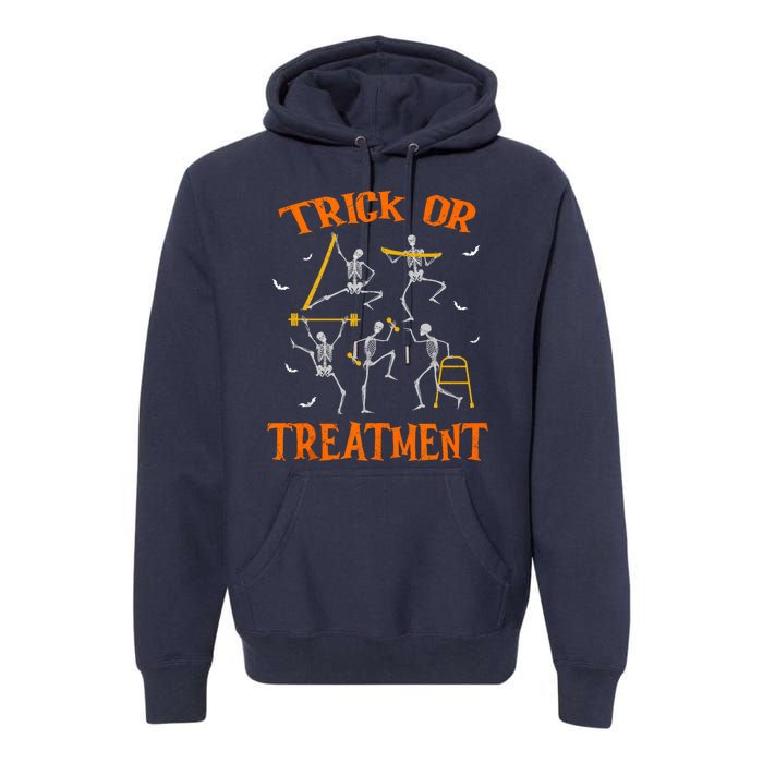 Trick Or Treatment Pt Physical Therapy Therapist Halloween Premium Hoodie