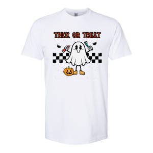 Trick Or Treat Brush Your Teeth Halloween Dentist Costume Cute Gift Softstyle CVC T-Shirt