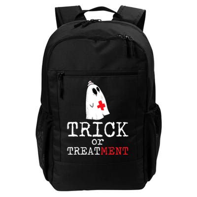 Trick Or Treatment Lazy DIY Halloween Costume RN Nurse Ghost Daily Commute Backpack