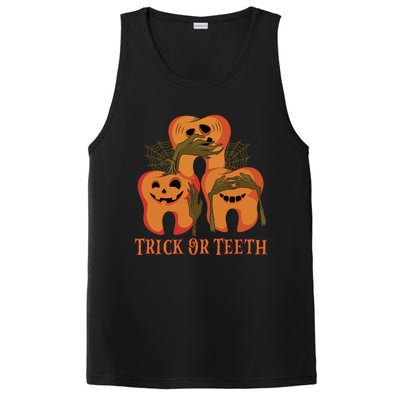 Trick Or Teeth Funny Dentist Halloween Dental Squad Funny Gift PosiCharge Competitor Tank