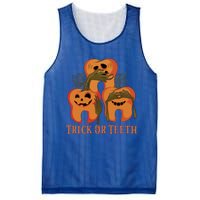 Trick Or Teeth Funny Dentist Halloween Dental Squad Funny Gift Mesh Reversible Basketball Jersey Tank