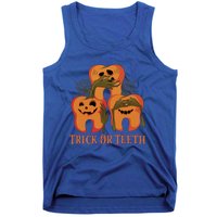 Trick Or Teeth Funny Dentist Halloween Dental Squad Funny Gift Tank Top