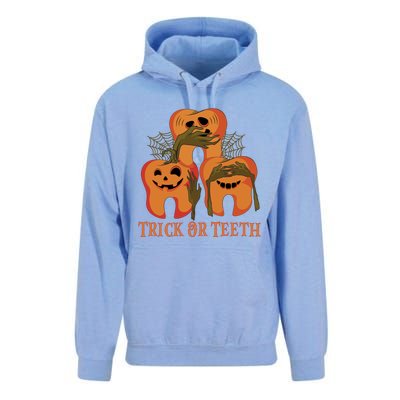 Trick Or Teeth Funny Dentist Halloween Dental Squad Funny Gift Unisex Surf Hoodie