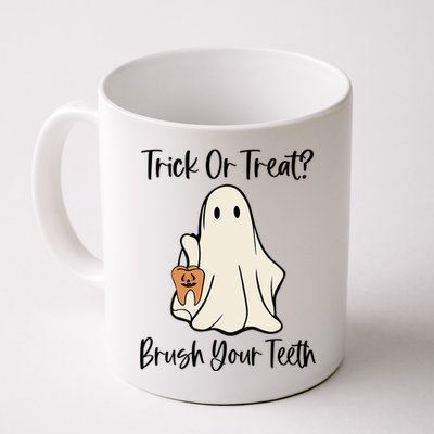 Trick Or Treat Brush Your Teeth Halloween Dentist Dental Gift Coffee Mug