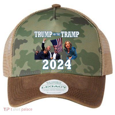 Trump Or The Tramp 2024 Vote For Trump Trump Vance 2024 Legacy Tie Dye Trucker Hat