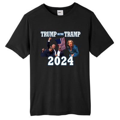 Trump Or The Tramp 2024 Vote For Trump Trump Vance 2024 Tall Fusion ChromaSoft Performance T-Shirt