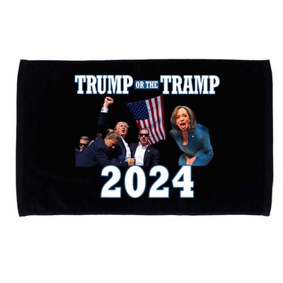 Trump Or The Tramp 2024 Vote For Trump Trump Vance 2024 Microfiber Hand Towel