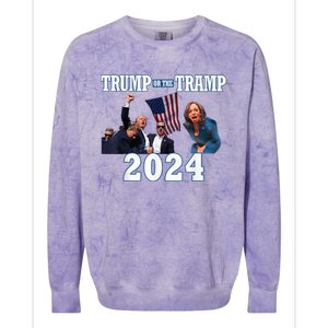 Trump Or The Tramp 2024 Vote For Trump Trump Vance 2024 Colorblast Crewneck Sweatshirt