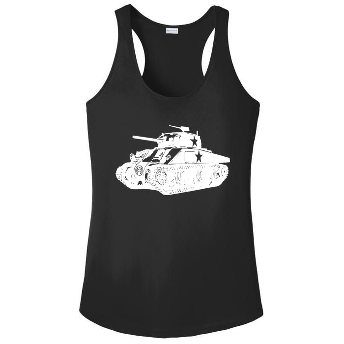 Tanks On Tanks Summer Tankception White Ladies PosiCharge Competitor Racerback Tank