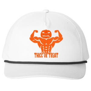 Trick Or Treat Pumpkin Halloween Costume Workout Gym Lover Snapback Five-Panel Rope Hat