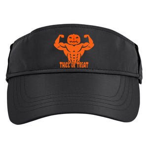 Trick Or Treat Pumpkin Halloween Costume Workout Gym Lover Adult Drive Performance Visor