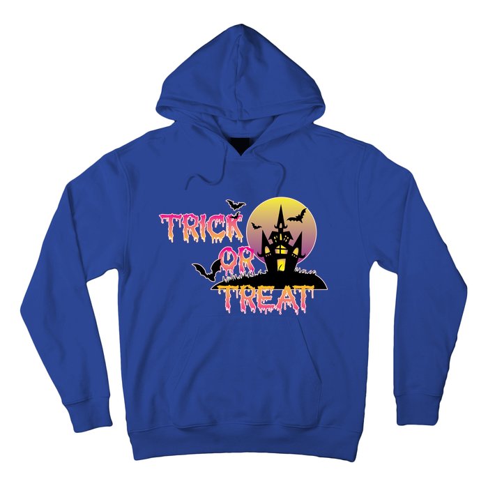 Trick Or Treat Funny Horror House Halloween Party Costume Gift Hoodie