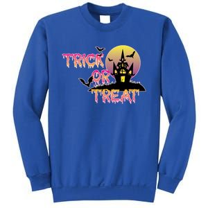 Trick Or Treat Funny Horror House Halloween Party Costume Gift Sweatshirt