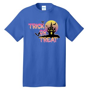 Trick Or Treat Funny Horror House Halloween Party Costume Gift Tall T-Shirt