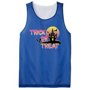 Trick Or Treat Funny Horror House Halloween Party Costume Gift Mesh Reversible Basketball Jersey Tank